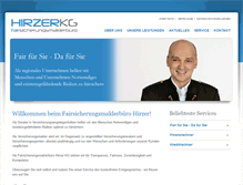 Tablet Screenshot of hirzer.at